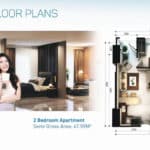 Tower Botan Apartemen Vasanta Innopark Type 2BR